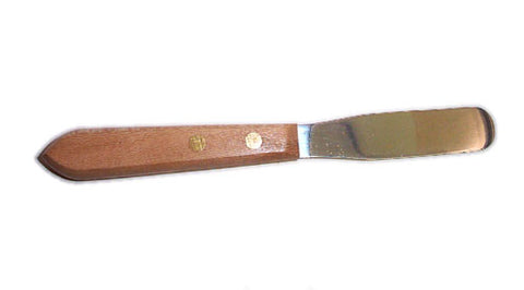 4" Wood Handle Spatula with Round *Comparable to Fisherbrand™ Economy Lab Spatula*